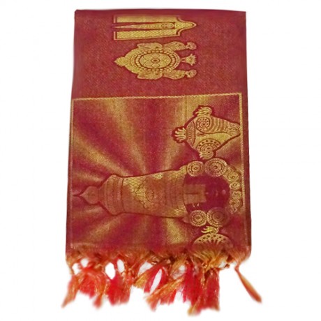 Namo Border Zari Shawl ( Maroon )